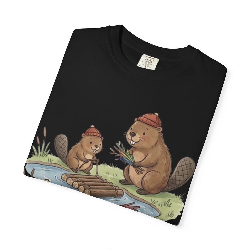 Beaver Dad Son Team Building T-Shirt