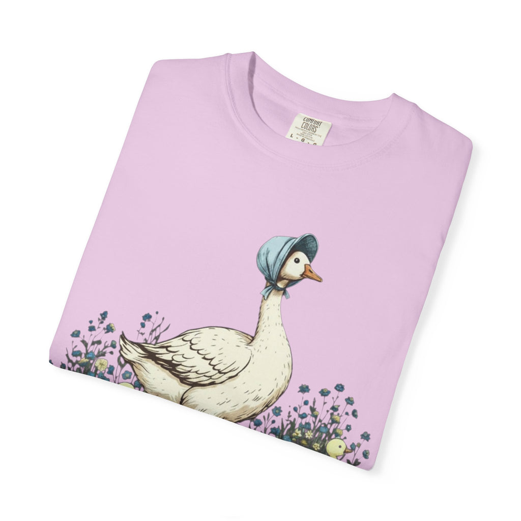 Mama Goose with Gooselings on Farm T-Shirt