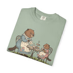 Beaver Tea Party T-Shirt Mom Daughter