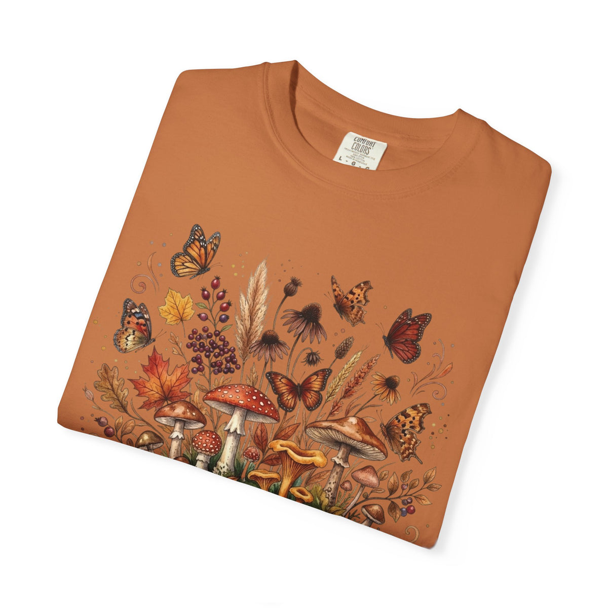 Fall Autumn Floral Be Kind T-Shirt