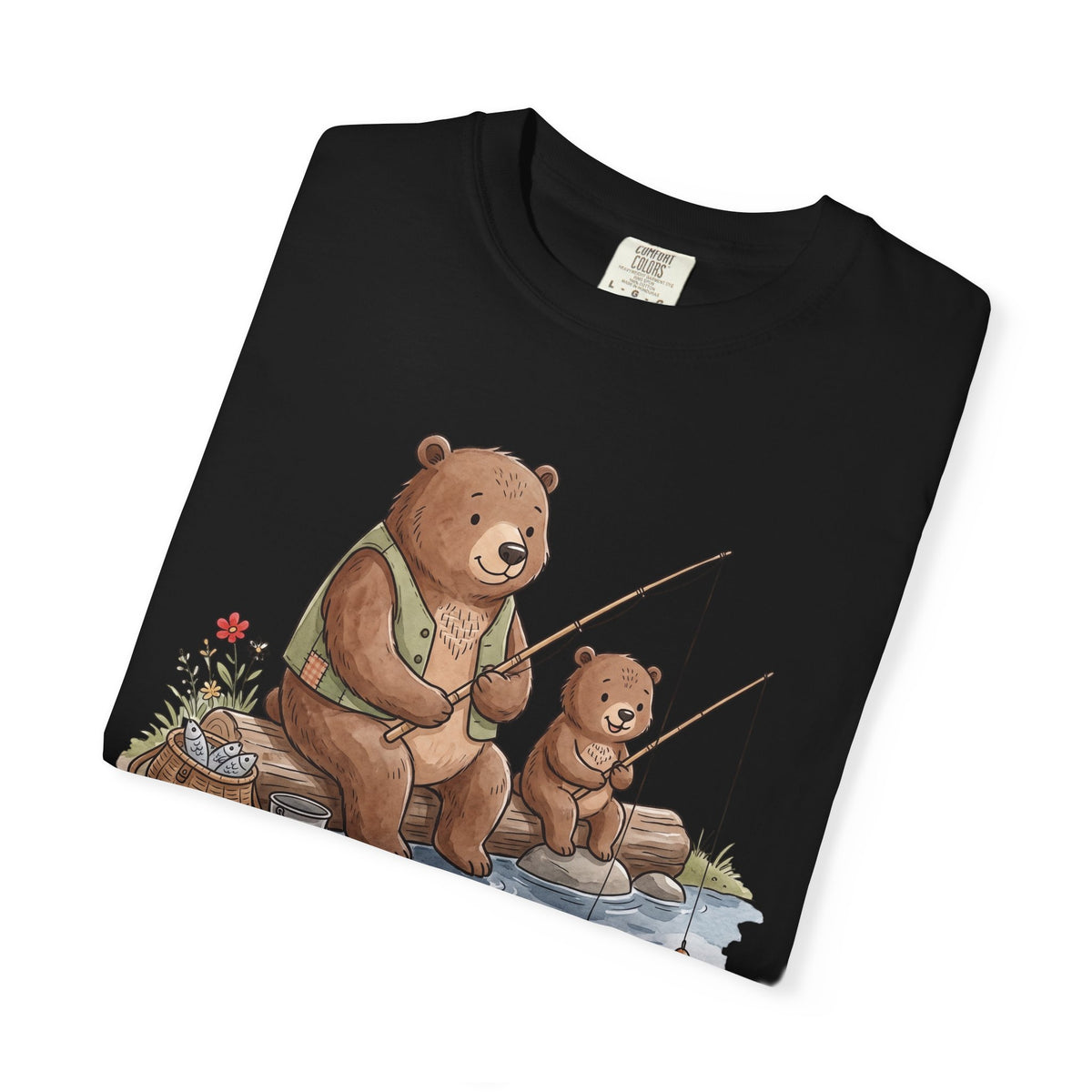 Bear Dad Son Fishing T-Shirt "Reel Fun"