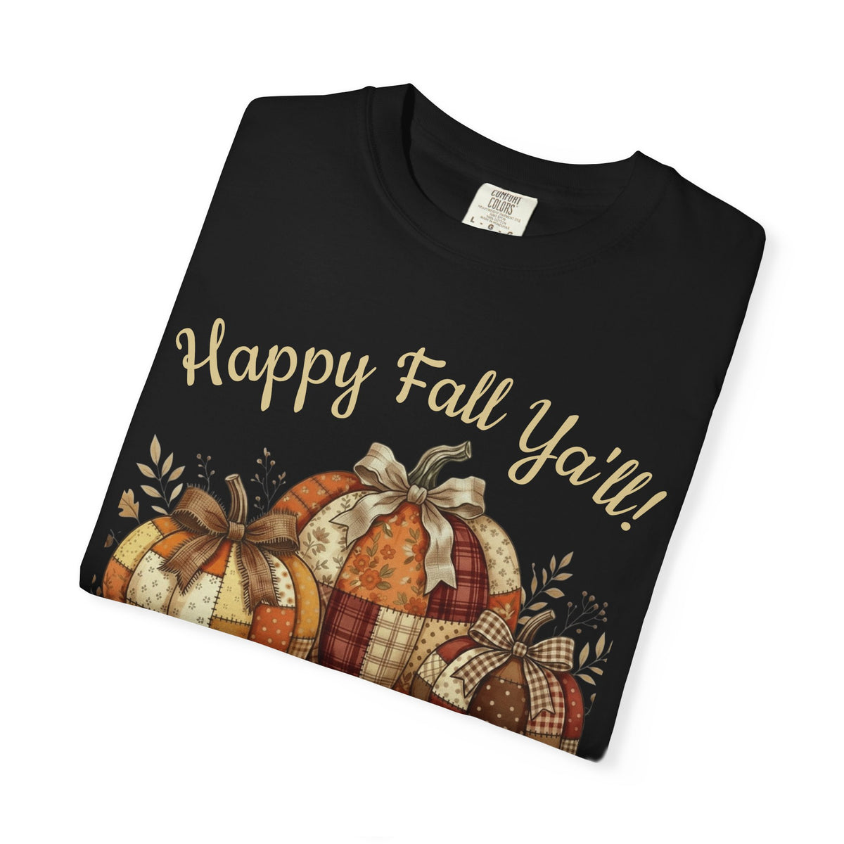 Happy Fall Y'all Pumpkin Patchwork T-Shirt