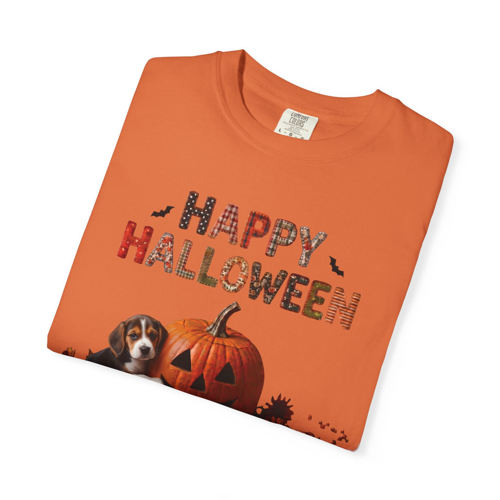 Halloween Pumpkin Beagle Puppy T-Shirt