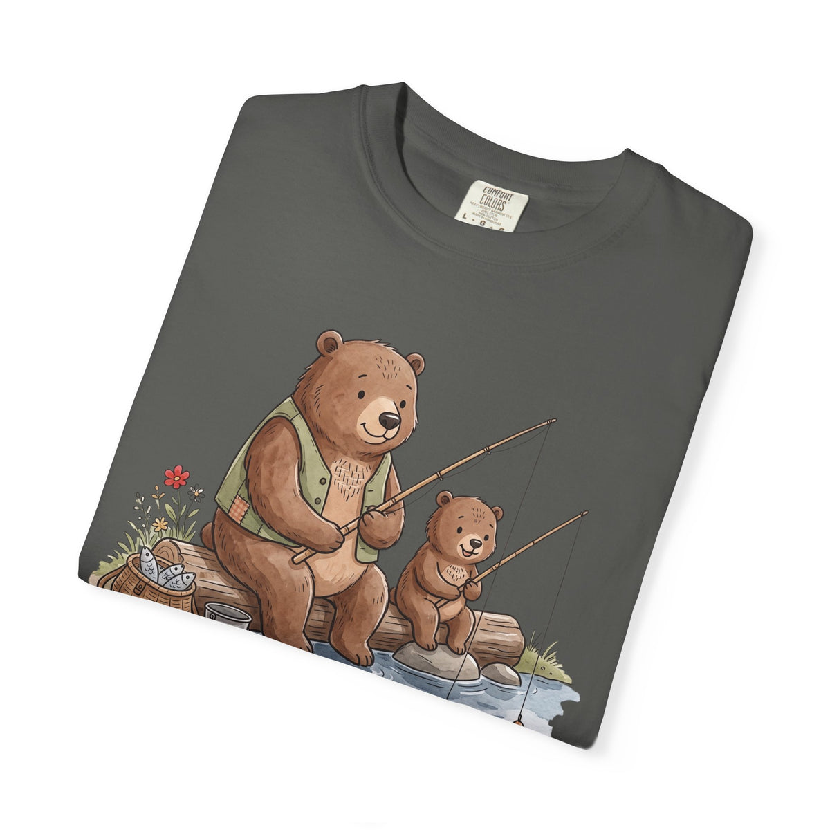 Bear Dad Son Fishing T-Shirt "Reel Fun"