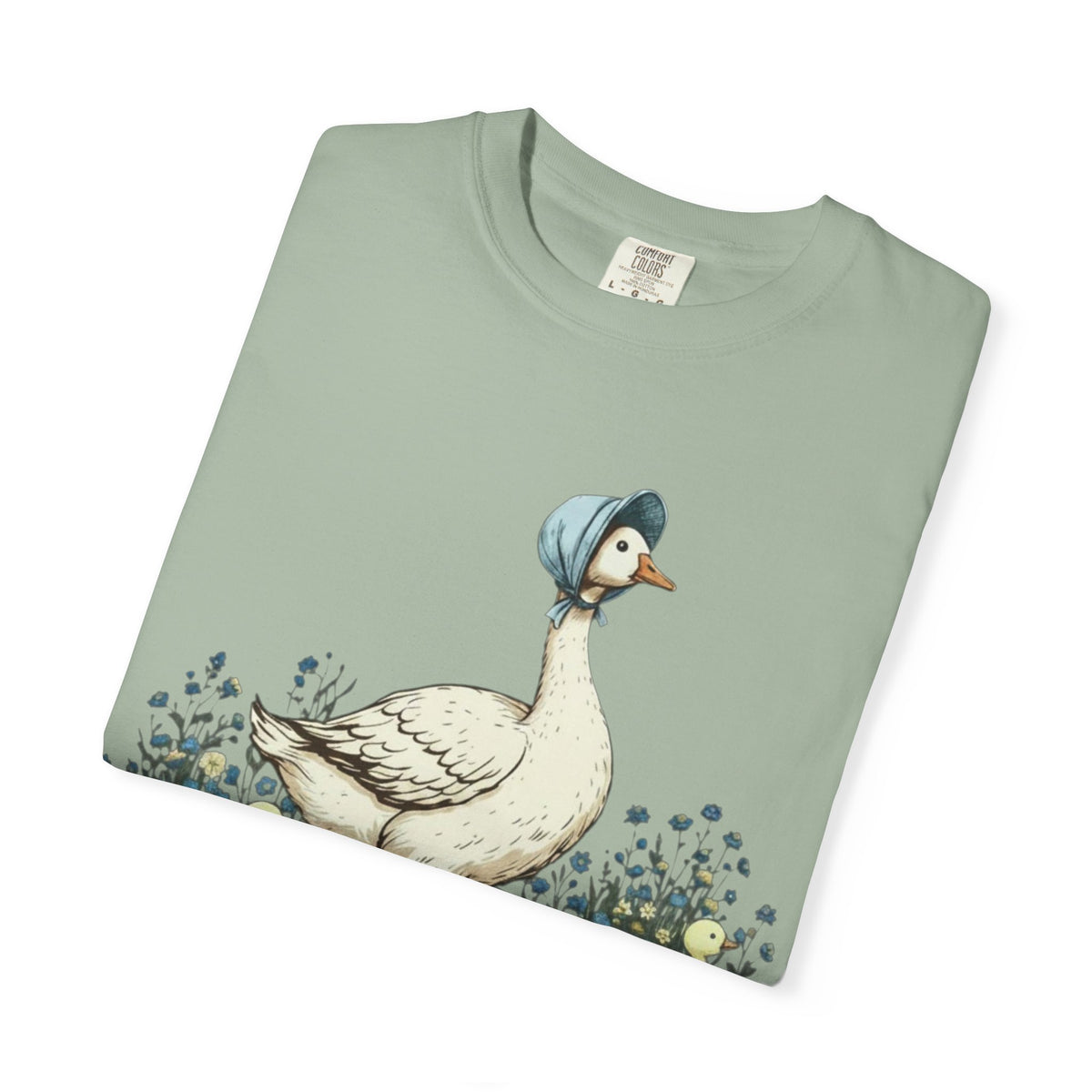 Mama Goose with Gooselings on Farm T-Shirt