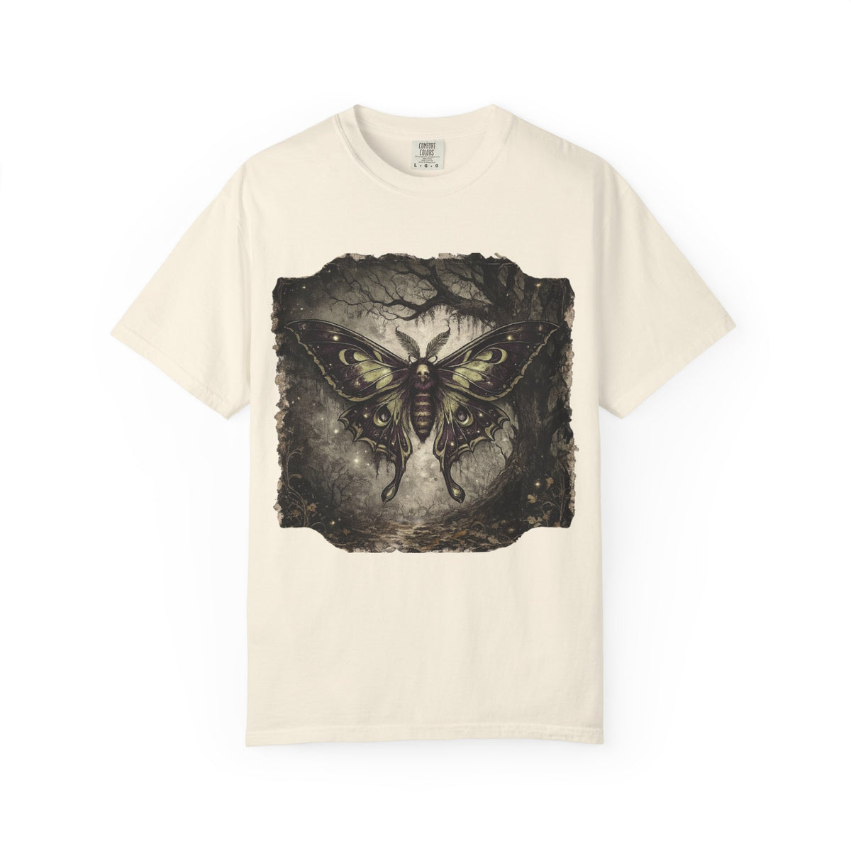 Deaths Head Moth Illustration T-Shirt | Halloween Goth