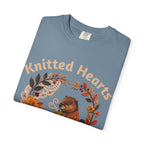 Knitted Hearts Beavers Crochet Floral T-Shirt