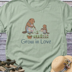 Beaver Mom & Daughter Gardening T-Shirt