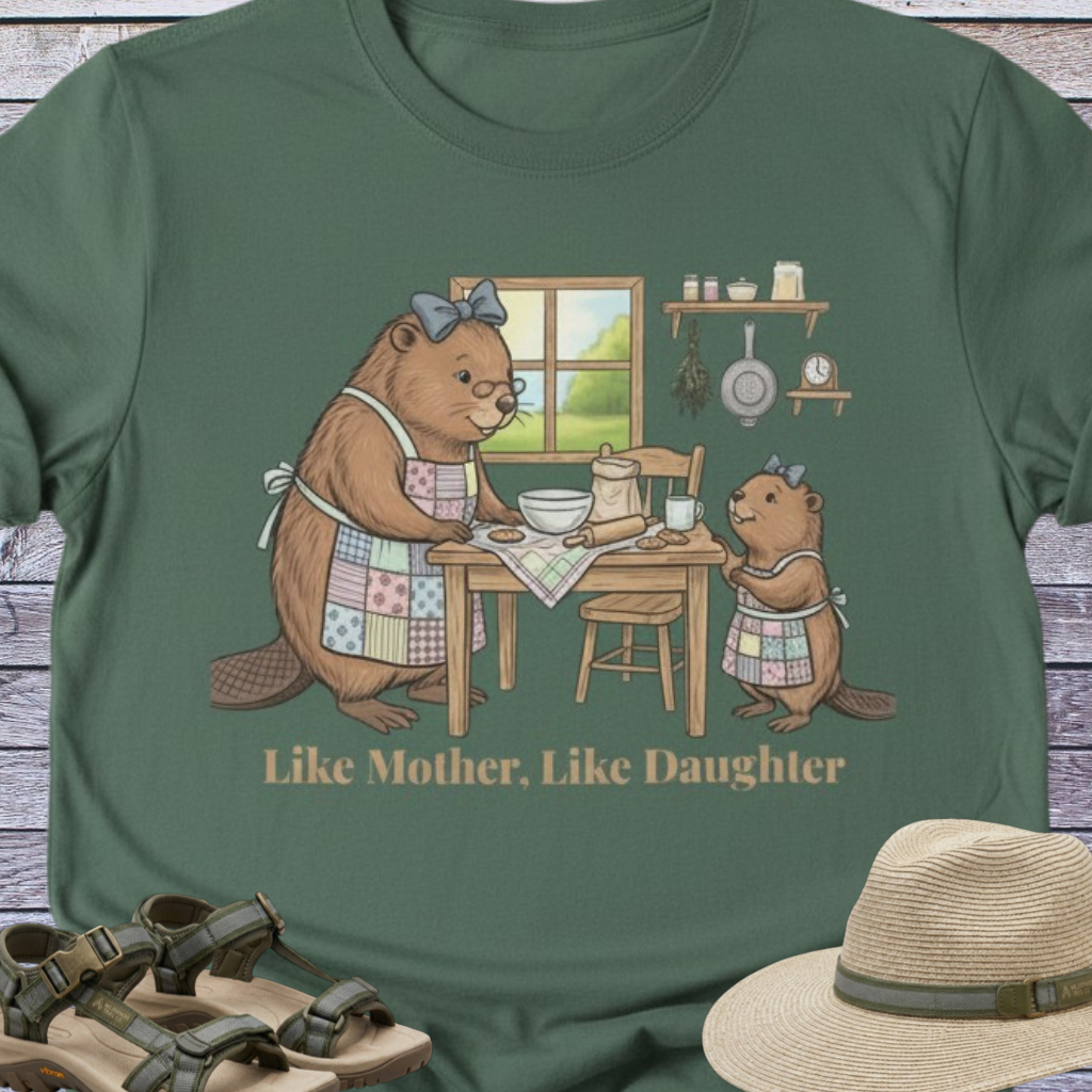 Mama Beaver & Daughter Country Kitchen T-shirt