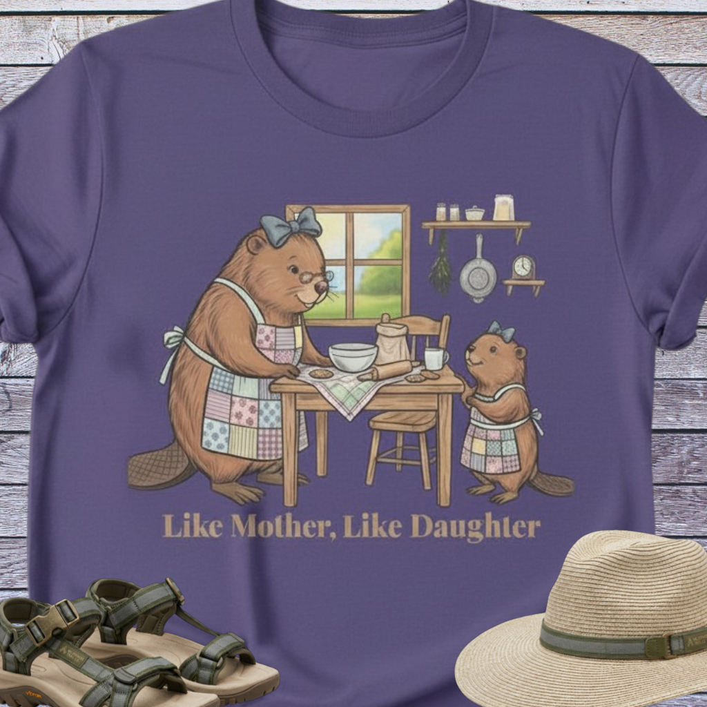 Mama Beaver & Daughter Country Kitchen T-shirt