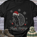 Hedgehog Santa Holidays Christmas T-Shirt