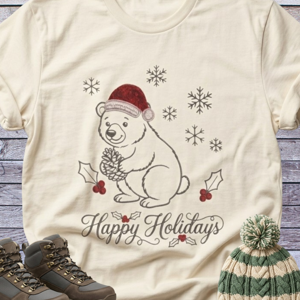 Bear Cub Santa T-Shirt