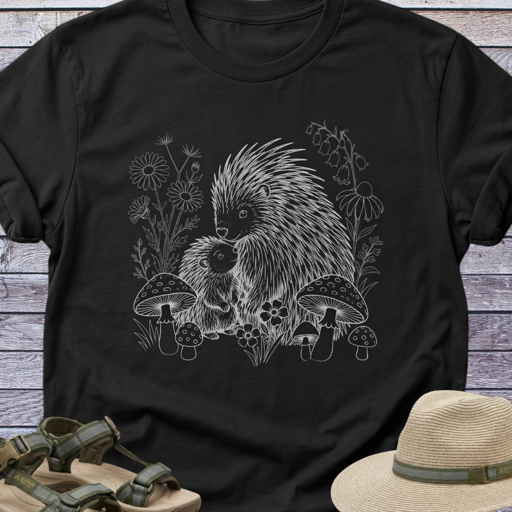 Porcupine Mom Baby T-Shirt