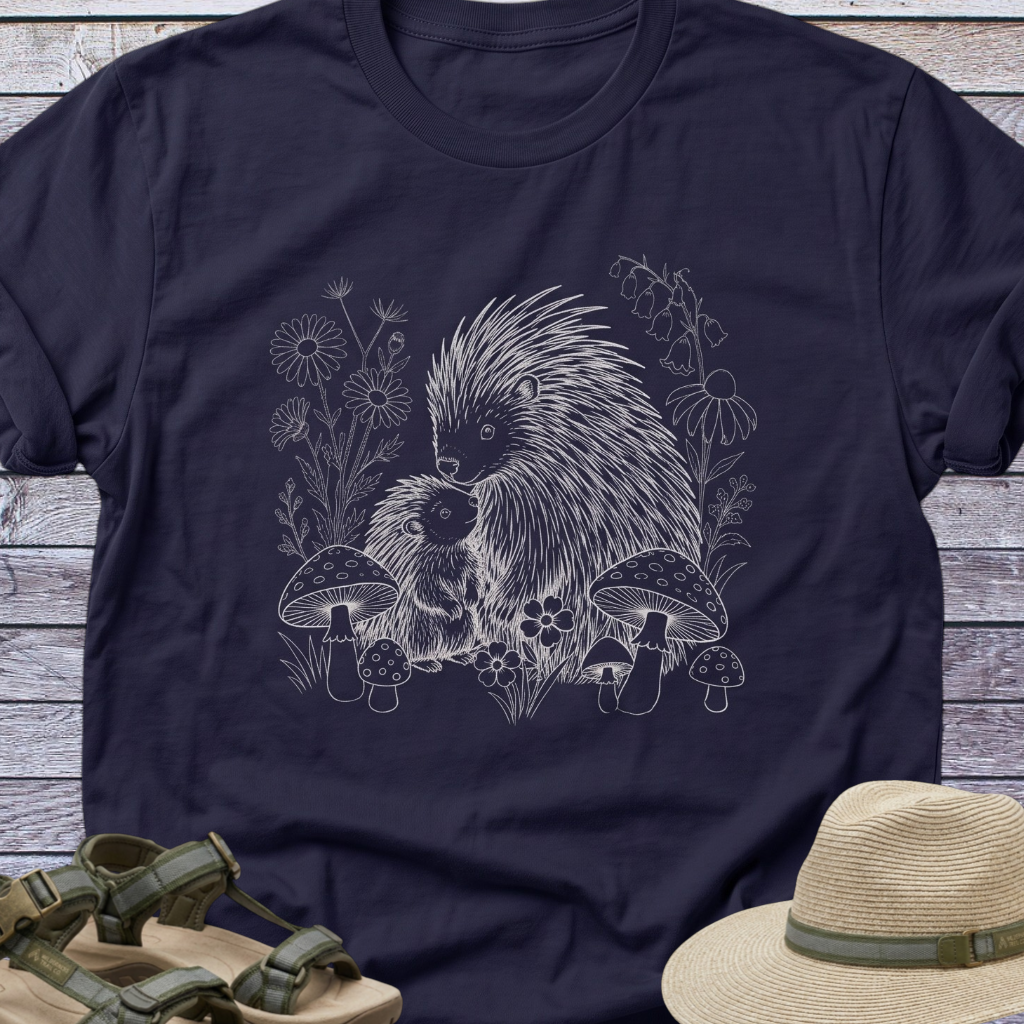Porcupine Mom Baby T-Shirt