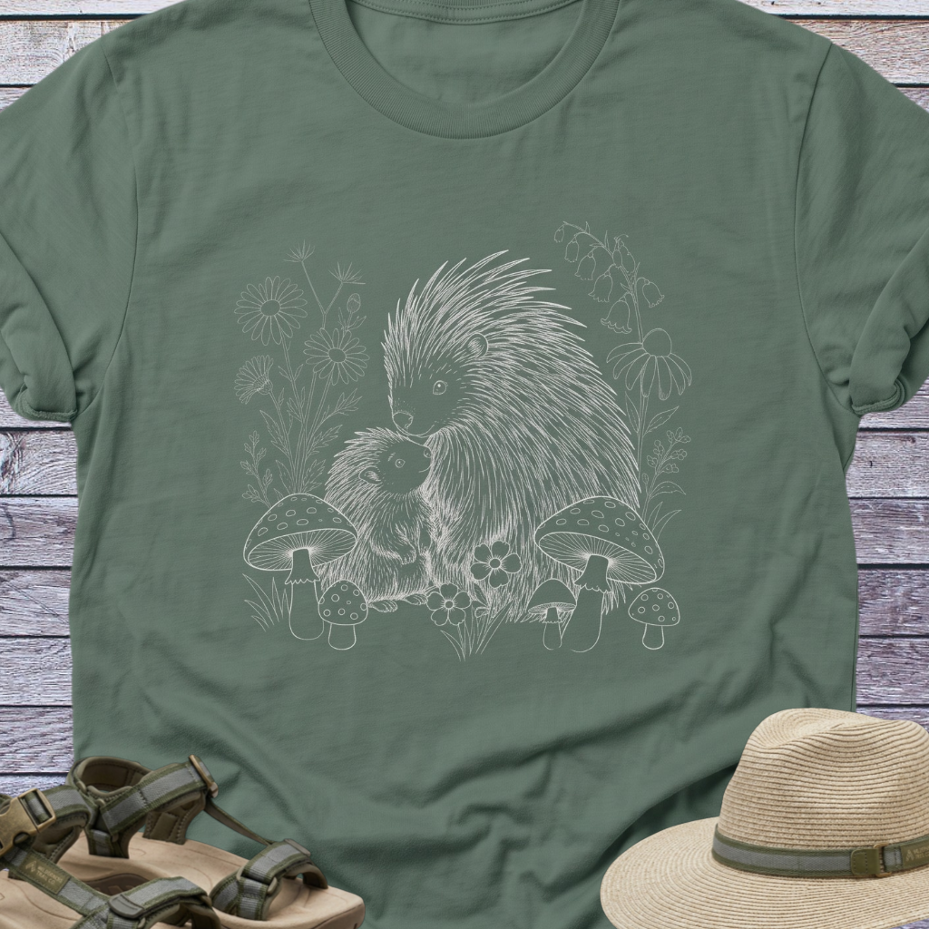 Porcupine Mom Baby T-Shirt