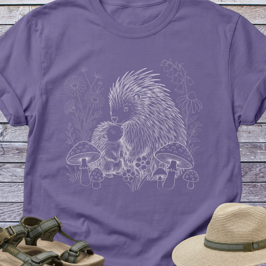 Porcupine Mom Baby T-Shirt