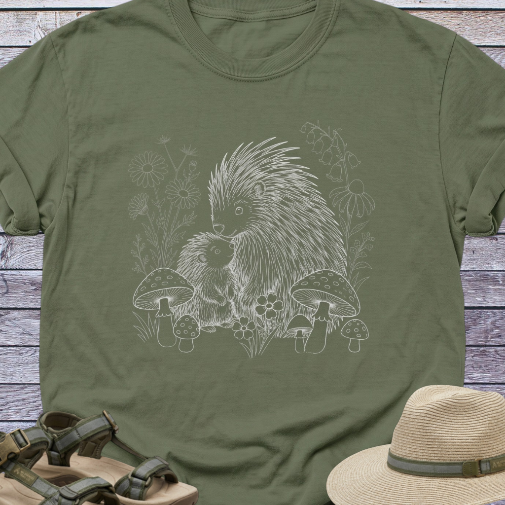 Porcupine Mom Baby T-Shirt