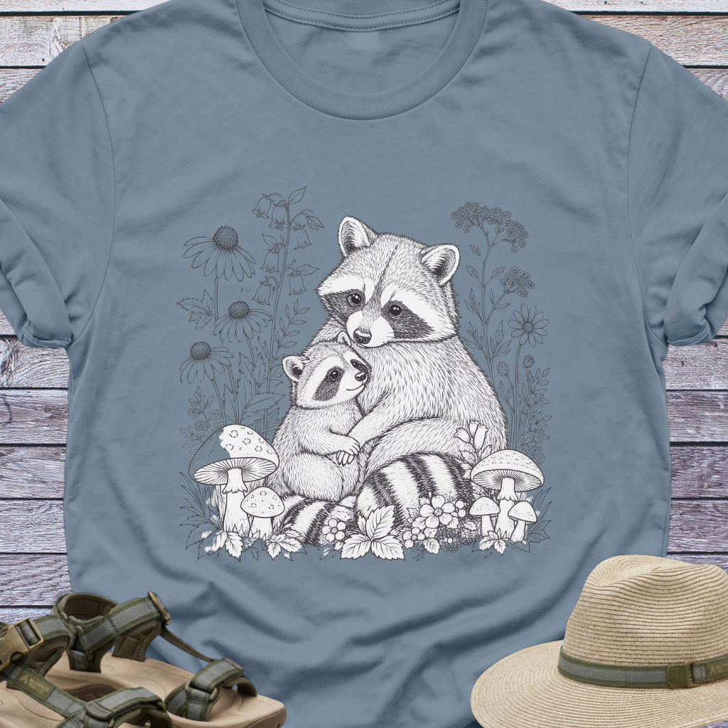 Raccoon Mom Baby T-Shirt