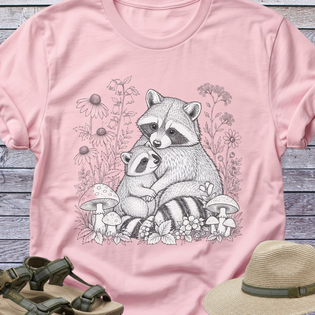 Raccoon Mom Baby T-Shirt