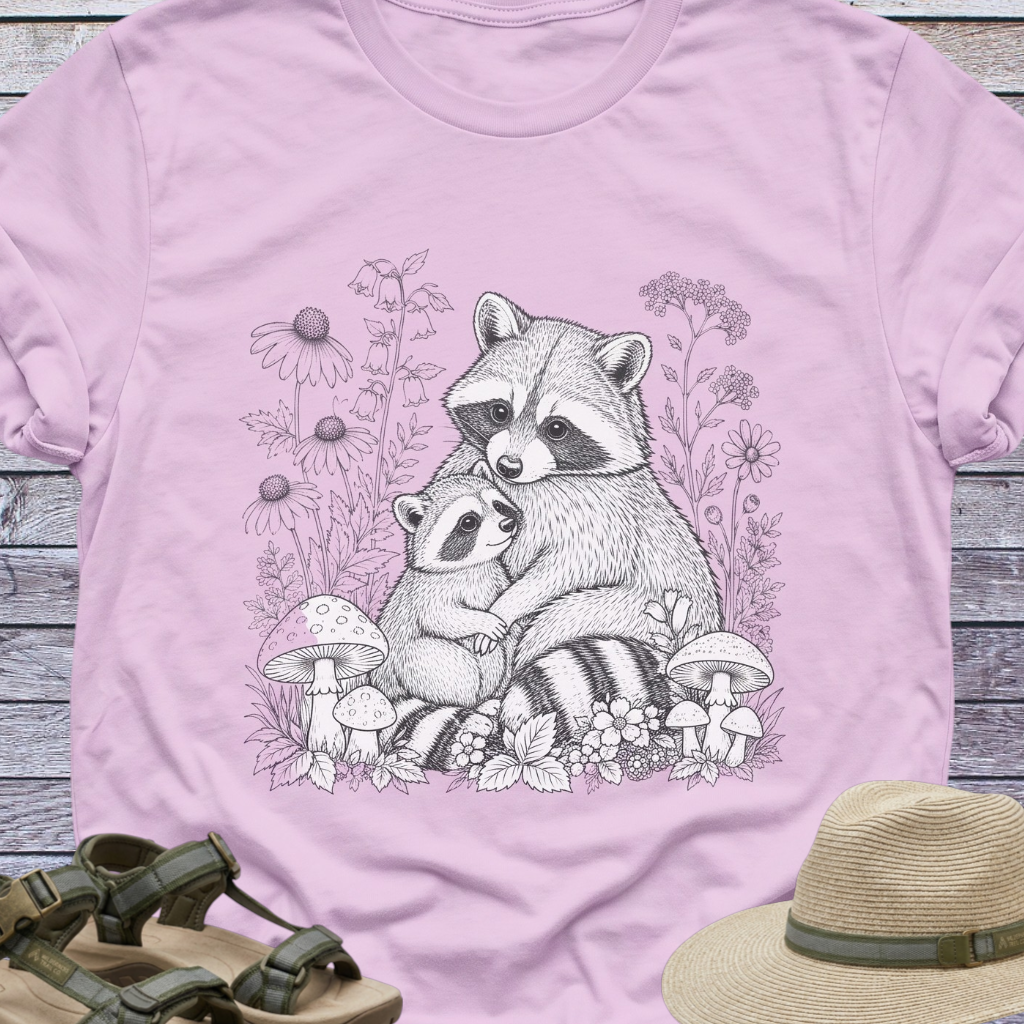Raccoon Mom Baby T-Shirt