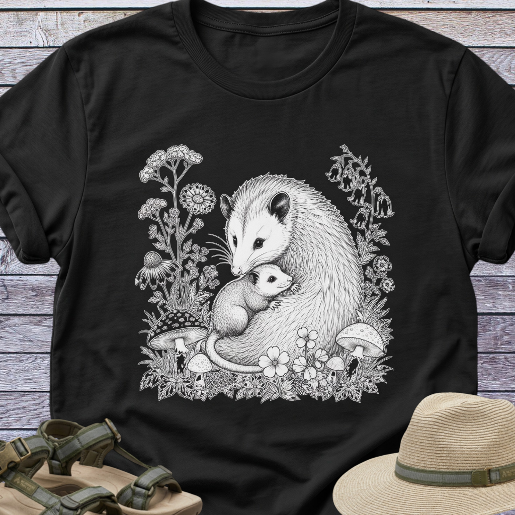Opossum Mom Baby T-Shirt