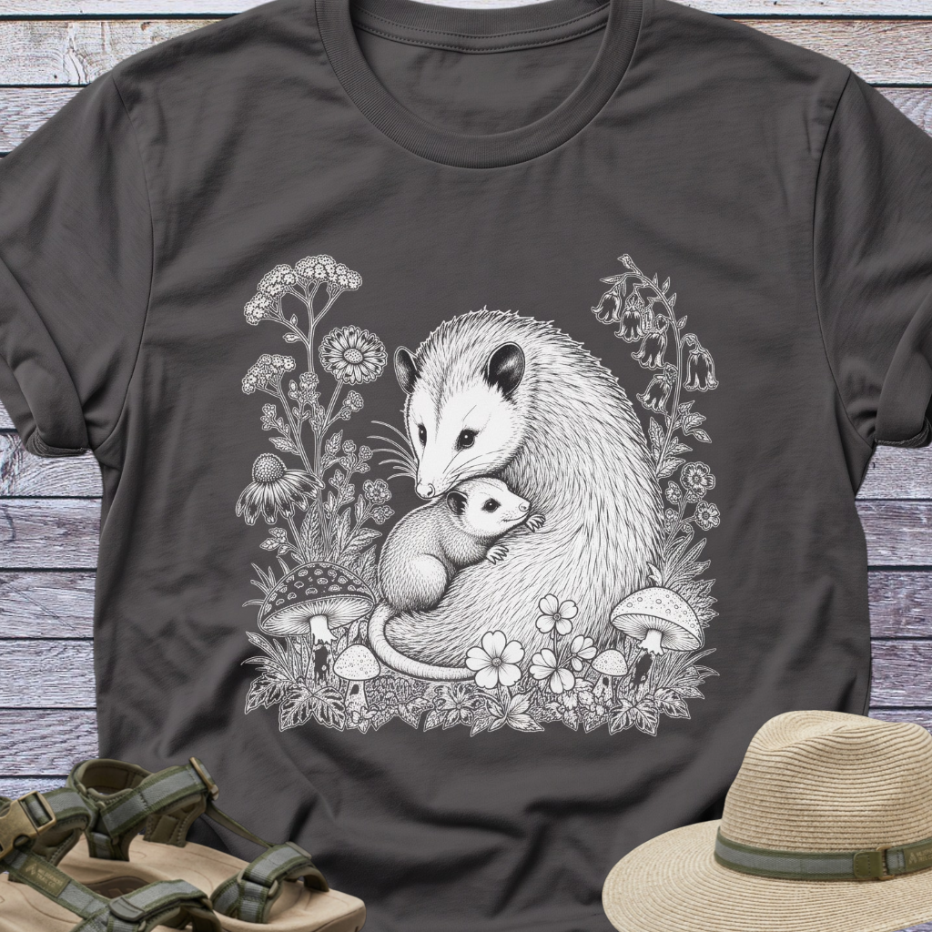 Opossum Mom Baby T-Shirt