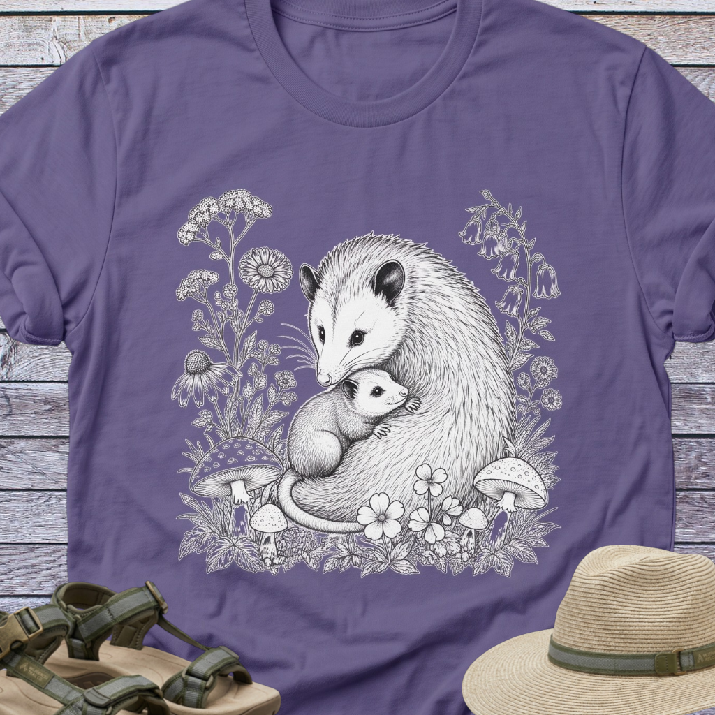 Opossum Mom Baby T-Shirt