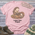 Hedgehog Papa Son T-Shirt Gardening