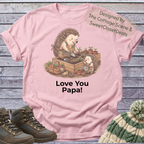 Hedgehog Papa Son T-Shirt Gardening