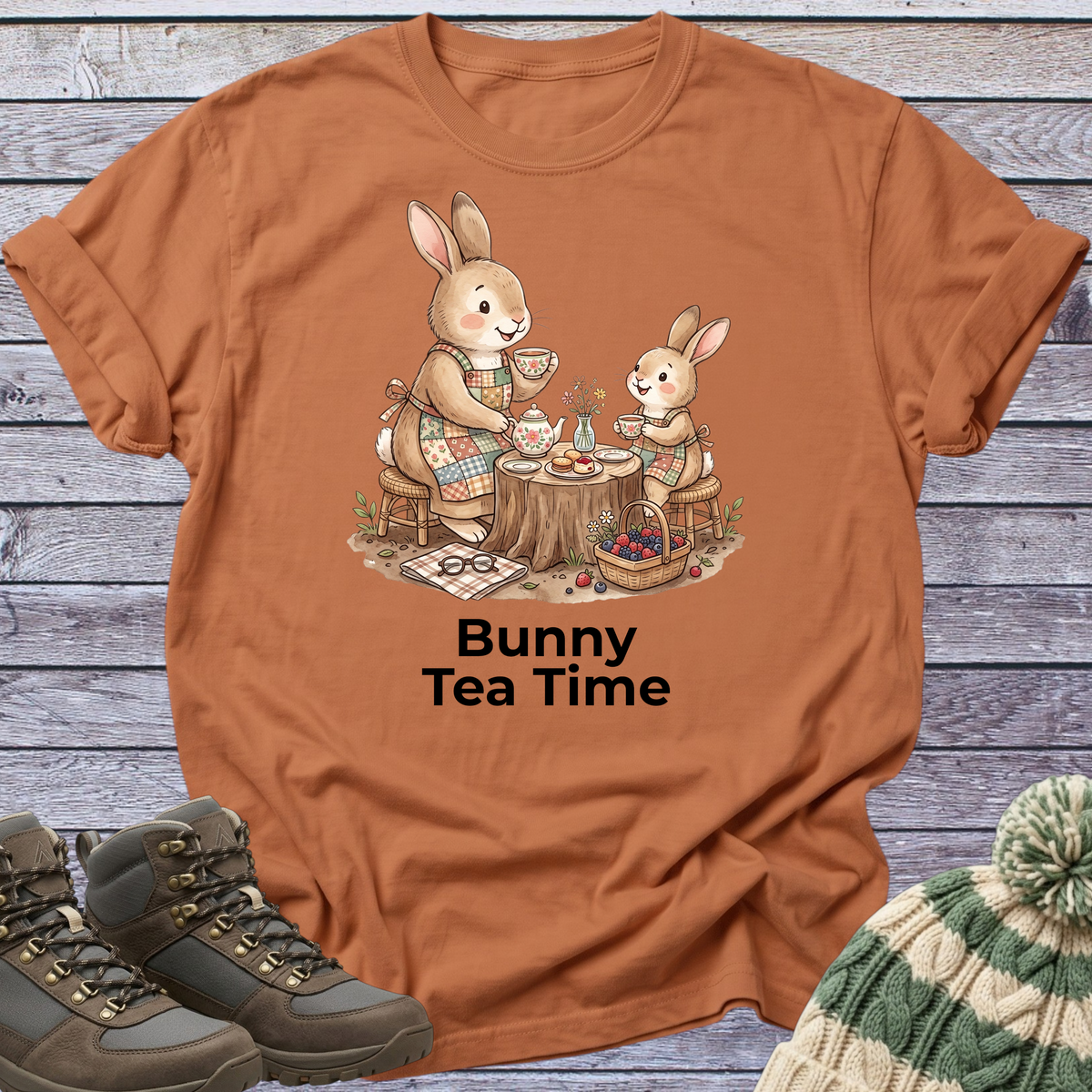 Bunny Mom Tea Party T-Shirt