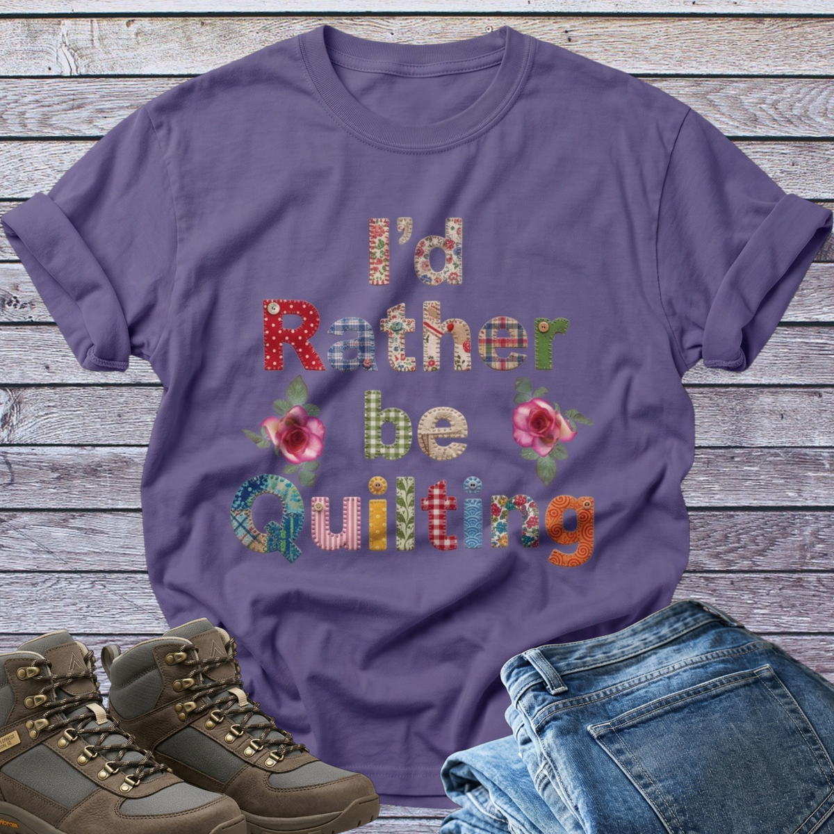Quilting T-Shirt | Patchwork Typography