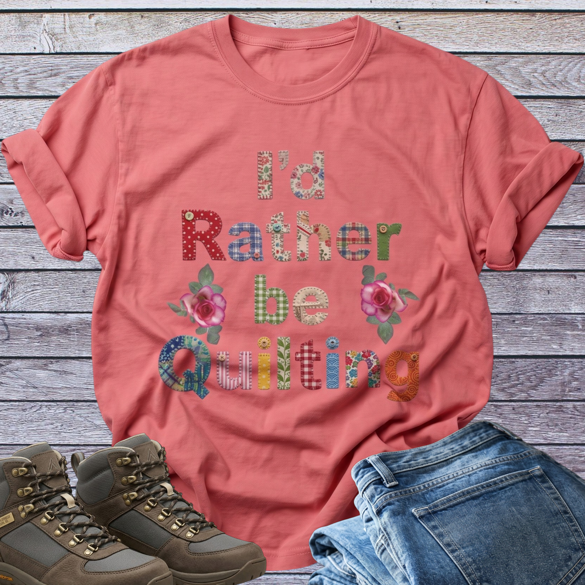 Quilting T-Shirt | Patchwork Typography