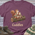 Cuddly Squirrels Patchwork Quilt T-Shirt