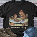Beaver Dad Son Team Building T-Shirt