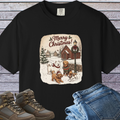 Apricot Poodle Retriever Dogs Vintage Christmas T-Shirt