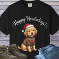 Golden Retriever Puppy Happy Howladays Christmas T-Shirt