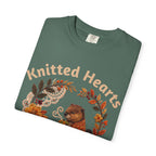 Knitted Hearts Beavers Crochet Floral T-Shirt