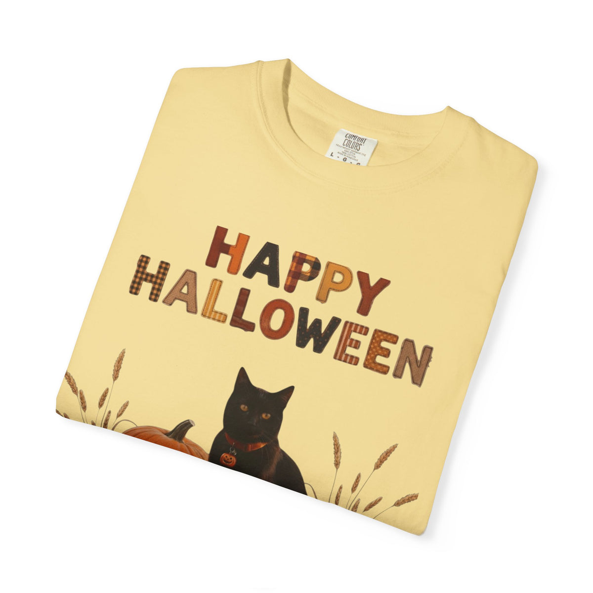Black Cat Pumpkin T-Shirt Happy Halloween