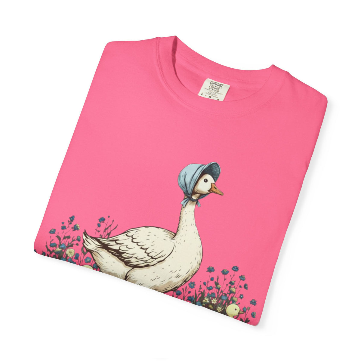 Mama Goose with Gooselings on Farm T-Shirt