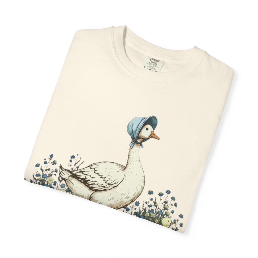 Mama Goose with Gooselings on Farm T-Shirt