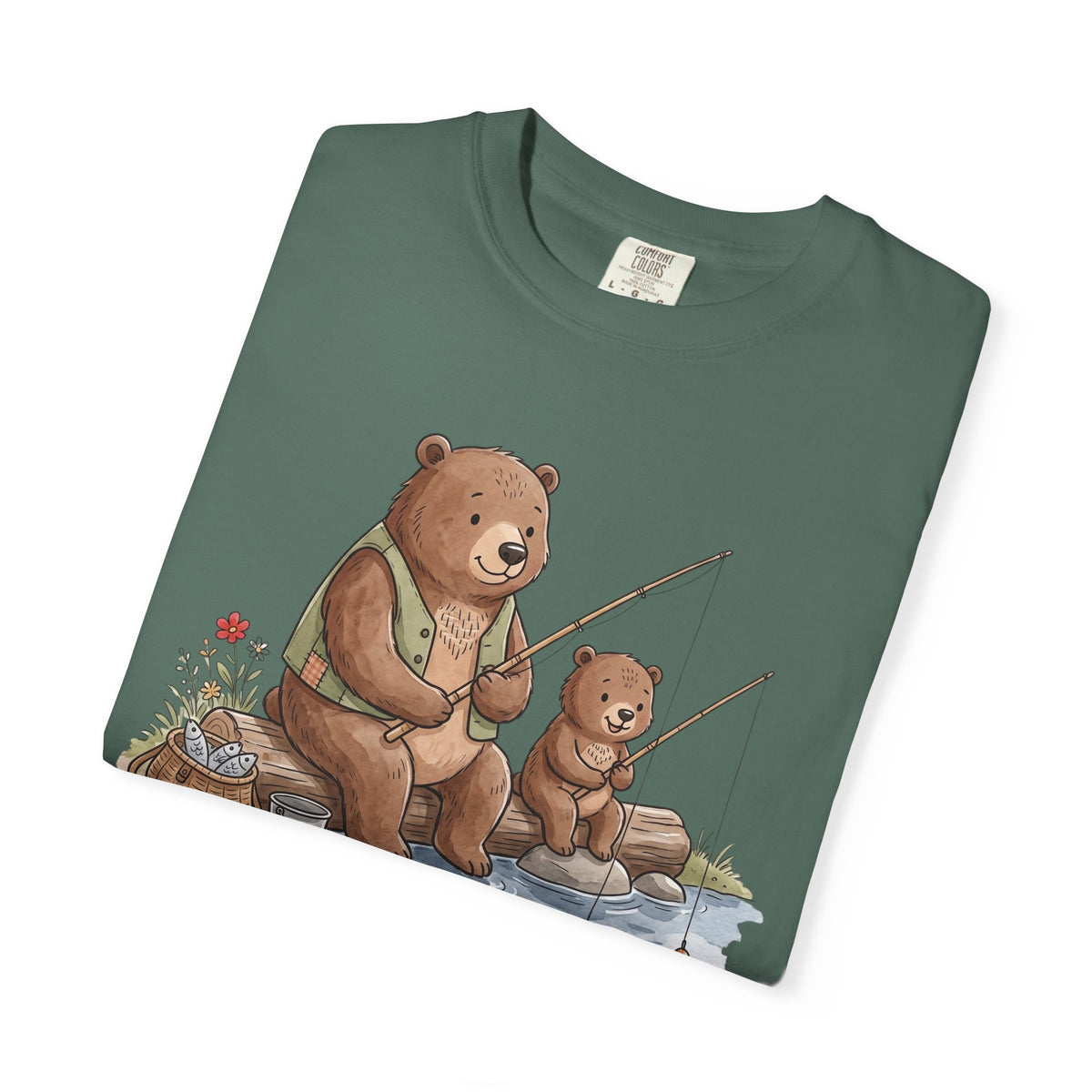 Bear Dad Son Fishing T-Shirt "Reel Fun"