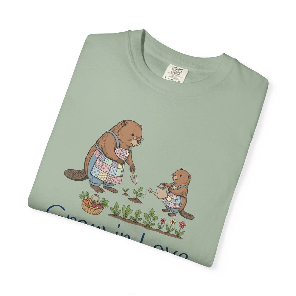 Beaver Mom & Daughter Gardening T-Shirt