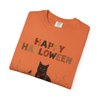 Black Cat Pumpkin T-Shirt Happy Halloween