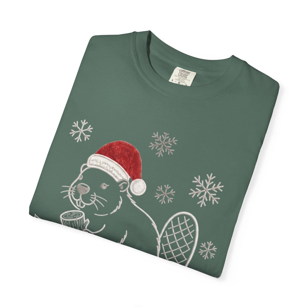 Beaver Santa Holidays Christmas T-Shirt