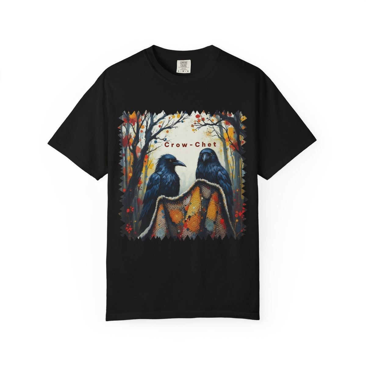 Crow-Chet Dark Romantic Forest T-Shirt